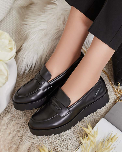 Royalfashion Damen Mokassins mit niedrigen Absätzen Coutun