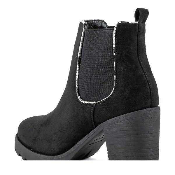 Schwarze Stiefel auf einem höheren Pfosten Travolte - Footwear