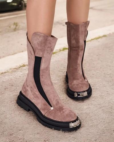 Royalfashion Damenstiefel aus Öko-Wildleder Homni