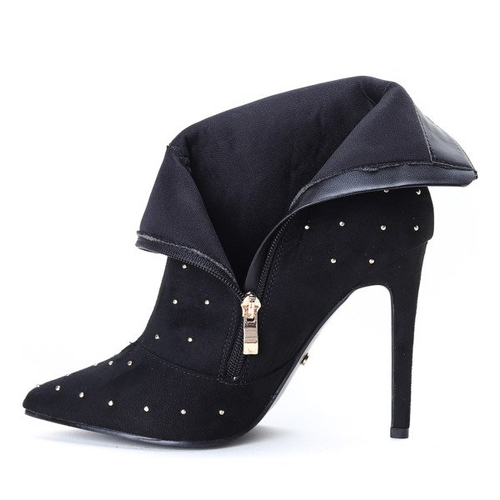 Czarne botki z dżetami Audrey - Obuwie
