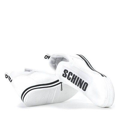 OUTLET Білі кросівки із закритим клином Schino - Взуття