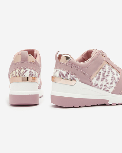 Pinke Damen-Sneakers mit verstecktem Anker Qasvy- Footwear