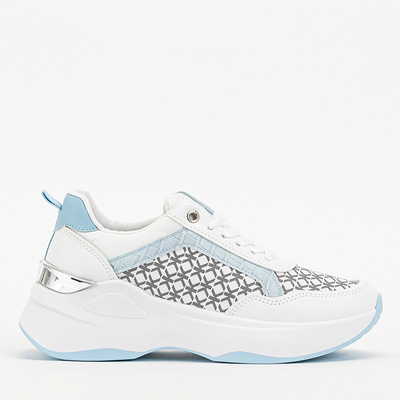 Blau-weiße Damen-Sportschuhe Turnschuhe Weniso - Schuhe