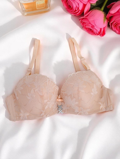 Royalfashion Damen Push-up-BH mit Spitze Sensuelle Lift