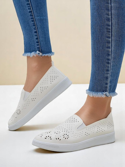 Royalfashion Perforierte Damen-Slipper Mayla