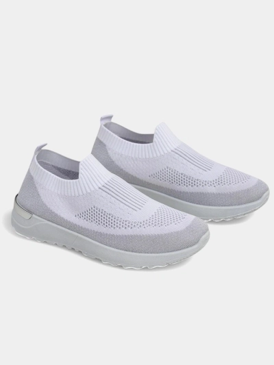 Royalfashion Damen Slipper Stoff Sport Schuhe Terrifa