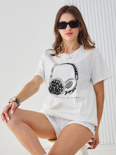 Royalfashion Damen Baumwoll-T-Shirt mit Druck