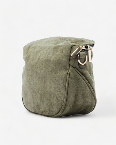 Royalfashion Green kleine Damenhandtasche aus Öko-Wildleder