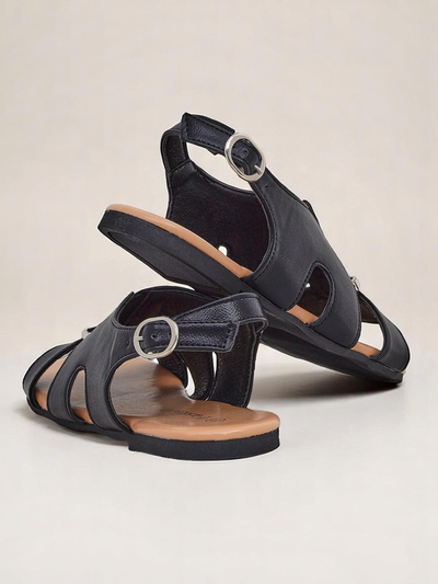Royalfashion Damen Sandalen mit flacher Sohle Solea Comfort
