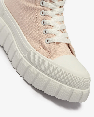 Damen Sneaker mit hohem Plateau in hellrosa Kivda- Footwear