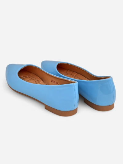 Royalfashion Damen Ballerinas aus patentiertem Kunstleder Aramiese