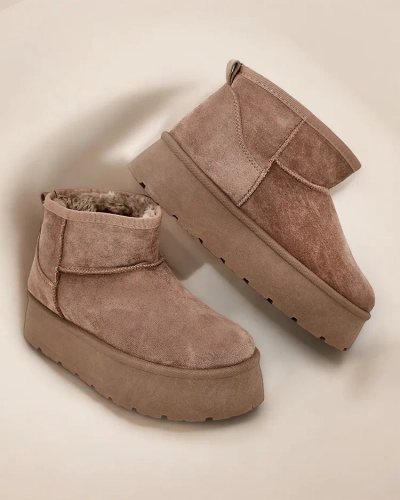 Royalfashion Kurze Stiefel Damen-Schneestiefel Hawanni