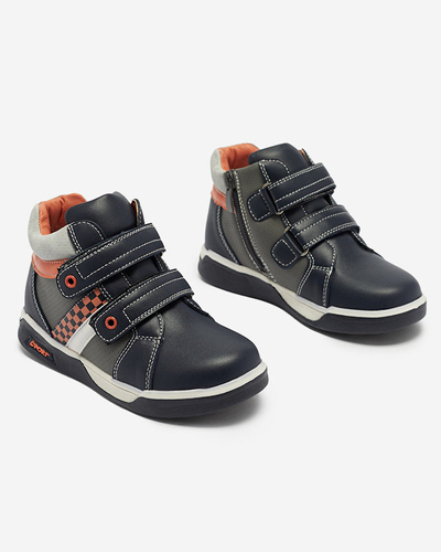 Темно-сині дитячі високі спортивні черевики Bercam - Взуття