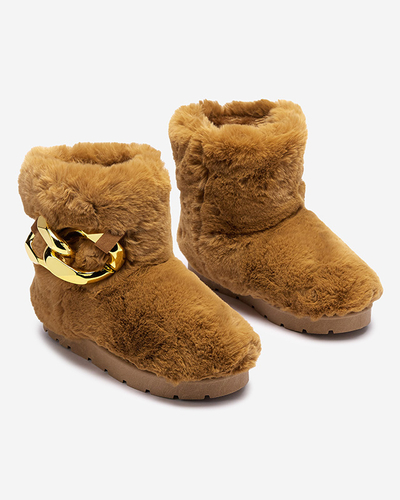 Camel Damen-Schneestiefel mit Pelz Sattopa- Footwear
