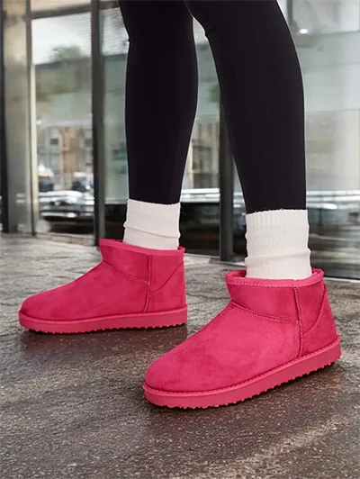 Royalfashion Kurze Damen Schneestiefel à la Hozis