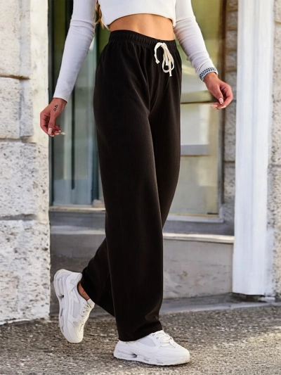 Royalfashion Weite Rippenhose