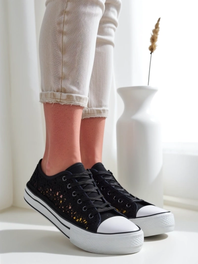 Royalfashion Damen perforierte Sneaker Nizzet