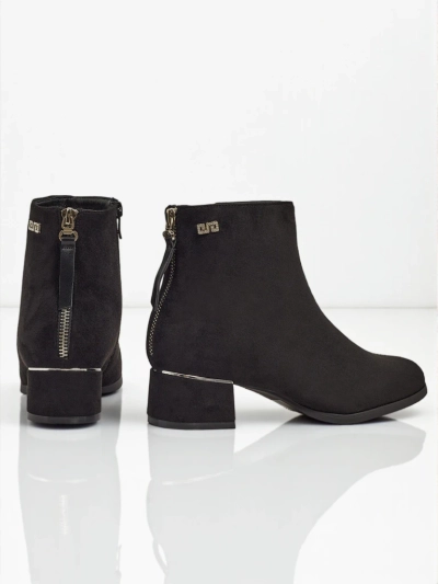 Damen Stiefeletten Arshinea aus Wildlederimitat mit Blockabsatz