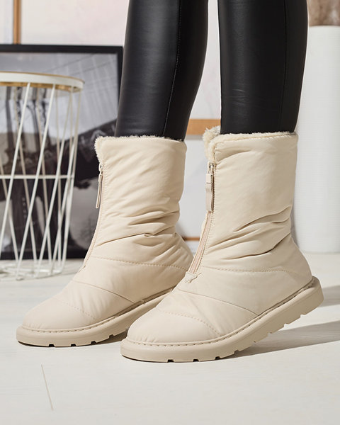 Beige Damenschuhe a'la Schneestiefel Tirigga- Footwear