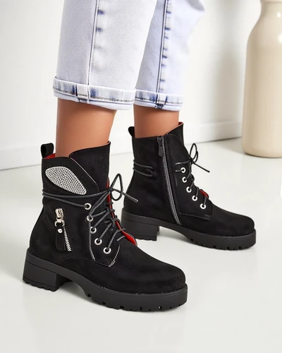 Royalfashion Damen Stiefeletten Arbeiter Volio