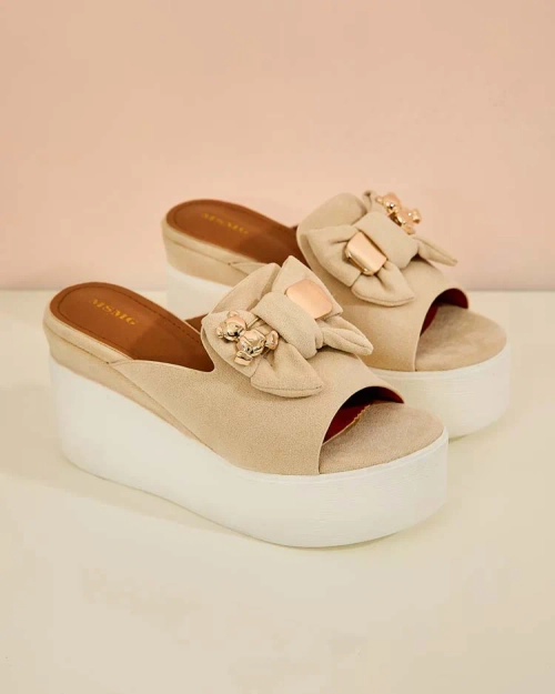 Royalfashion Жіночі шльопанці Dalimes на котурні