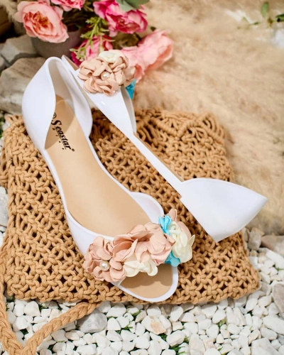 Royalfashion Gummiballerinas mit Blume Koddies