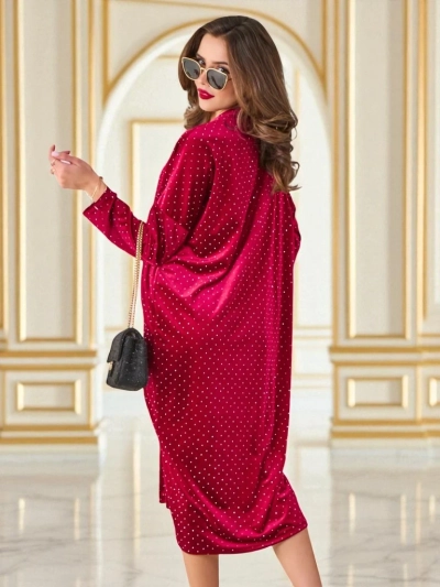 Royalfashion Damenkleid mit Raffungen
