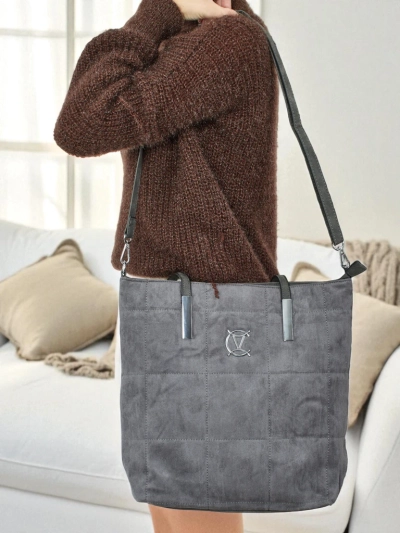 Damen Shopper Handtasche Caryenne aus Öko-Wildleder