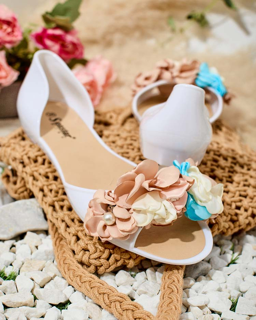 Royalfashion Гумові балетки з квіткою Koddies