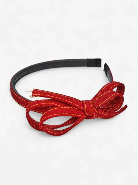 Royalfashion Haarband mit Schleife im Denim-Stil