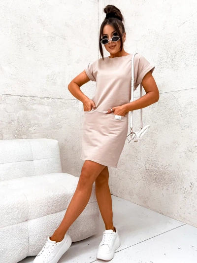 Royalfashion Damen Baumwollkleid Stoff