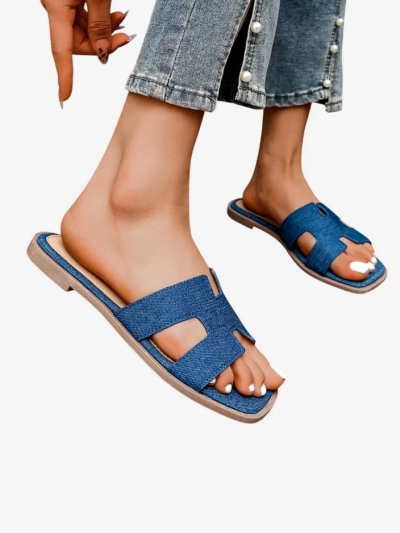 Royalfashion Damen Flip-Flops mit flacher Sohle Eval