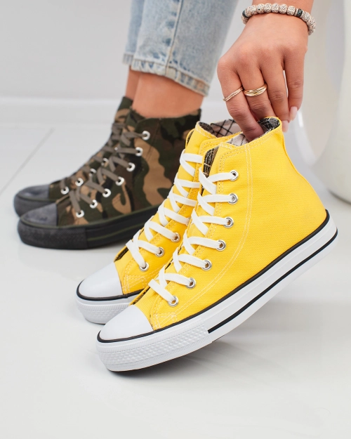 Жіночі високі кеди Royalfashion жовтого кольору Urban Flex