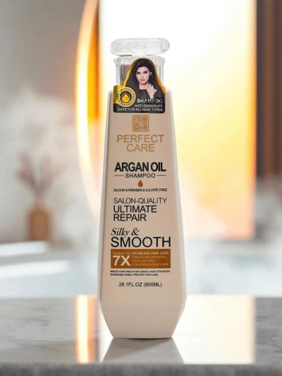 Argento Arganio Silky & Smooth Shampoo mit Keratin und Vitaminen E+B5 (800ml)