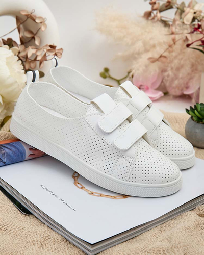 Royalfashion Damen durchbrochene Raffer-Sneakers