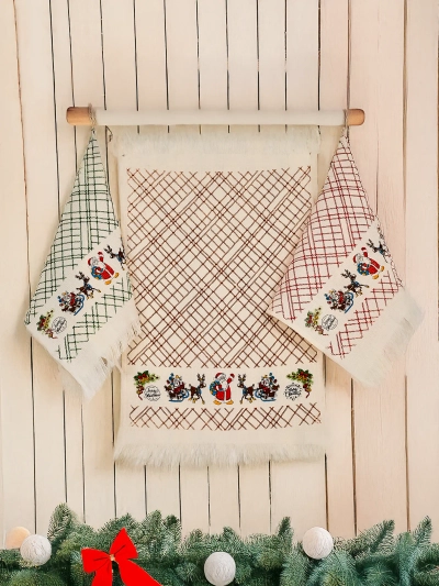 Royalfashion Weihnachtsset aus 3 Küchentüchern
