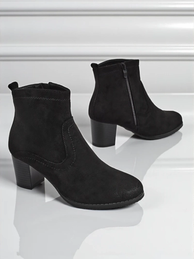 Damen Stiefeletten aus Eco-Wildleder mit Absatz Crimson Echo