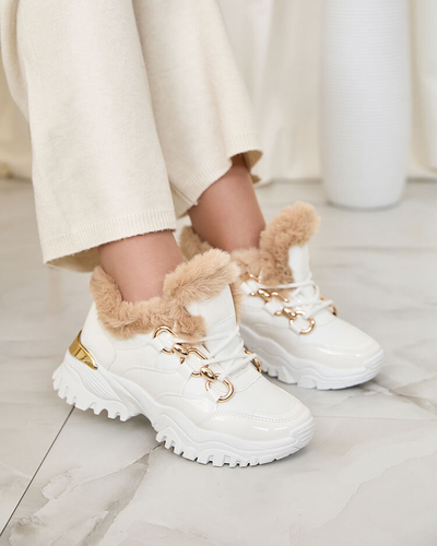 Жіночі утеплені кросівки Royalfashion White Carucca