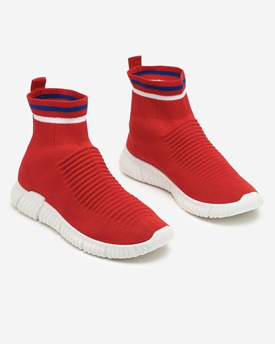 OUTLET Roter Damen-Sportschuh mit hohem Knöchel von Deloni - Schuhe
