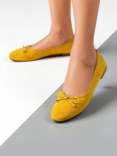 Royalfashion Damen Ballerinas mit einer Schleife Zaame