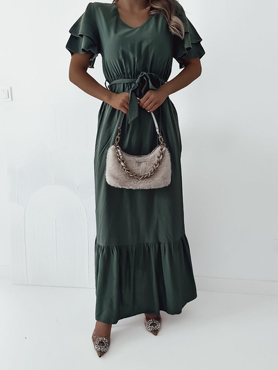 Royalfashion Schlichtes Midikleid für Damen