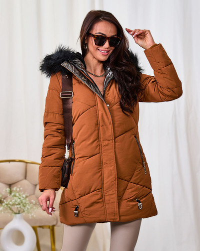 Royalfashion Brown Damen Winterjacke