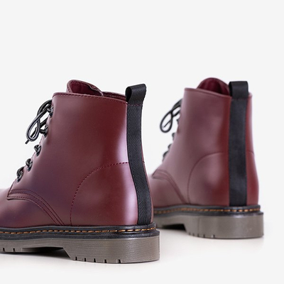 Sereia burgundy Öko-Leder Damen Arbeitskleidung - Schuhe