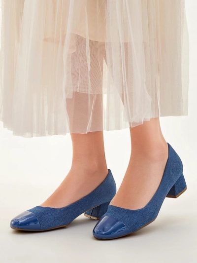 Royalfashion Damen Pumps mit niedrigem Absatz Penolle