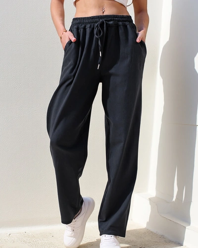 Royalfashion Baumwolle gerade Damenstoffhose