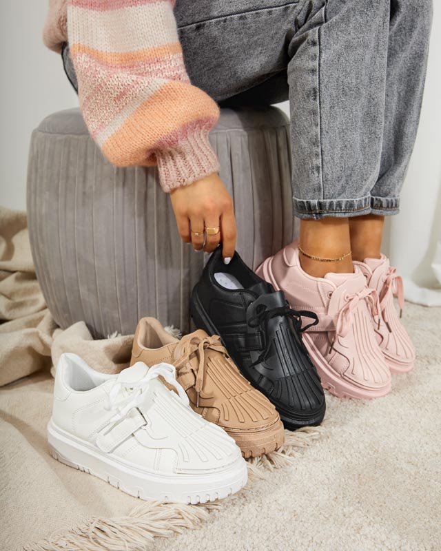 OUTLET Weiße Sport-Sneaker für Damen Sumikoa - Schuhe