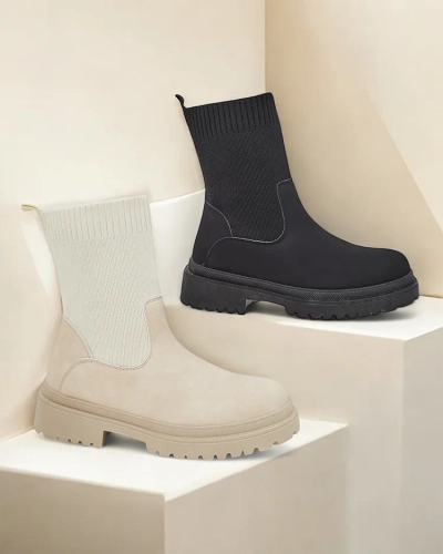 Royalfashion Damen Slip-On Knöchelstiefel Dorino