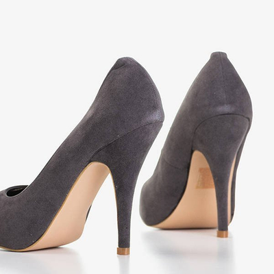 Graue Pumps auf einem High Heel Magnetik - Schuhe