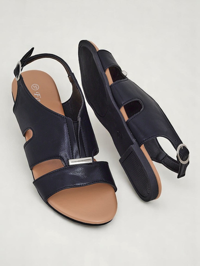Royalfashion Damen Sandalen mit flacher Sohle Solea Comfort