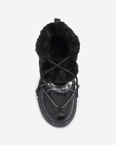 Schwarze Sneaker mit Pommie-Isolierung - Schuhe